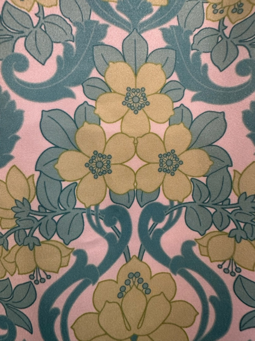 Jean-Pierre Klifa Paris Bridgit Shift Dress Wallpaper Floral Lime Green LargeNWT - Picture 7 of 14